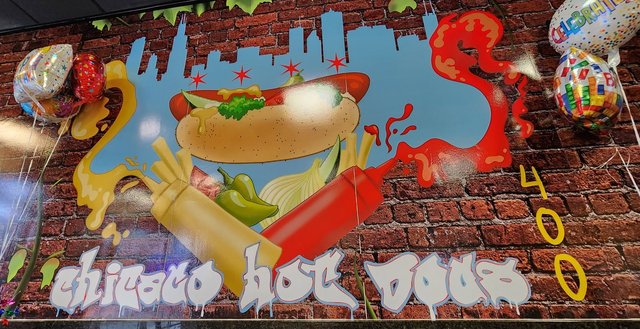 Hot Dog Mural