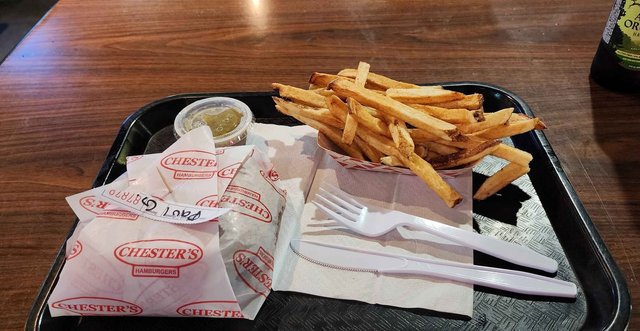 Green Chile Hamburger & Fresh Cut Fries