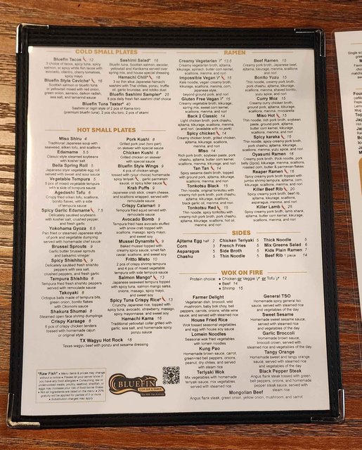 Appetizer & Ramen Menu