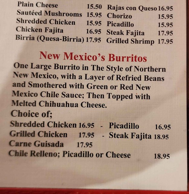 New Mexico Style Burriros