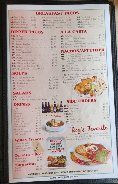 Breakfast Tacos - Soups & Salads