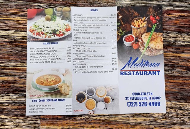 Menu (Front)