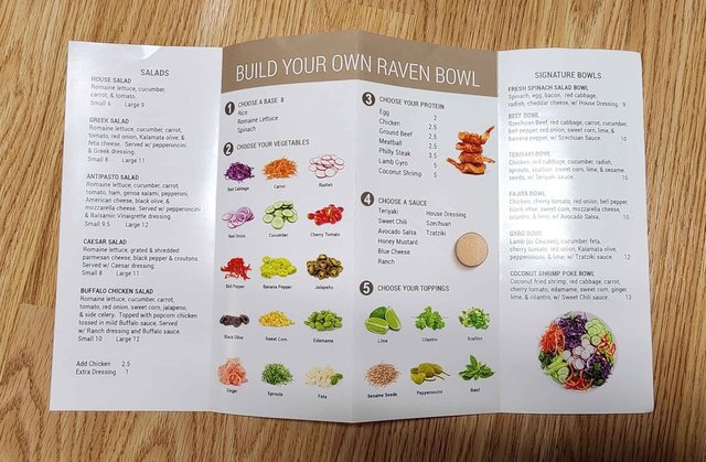 Raven Pizza - Menu Page 2