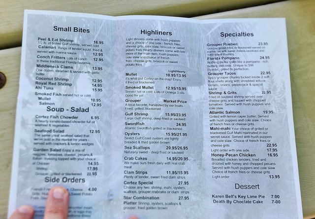 Menu - Back