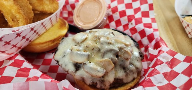 Mushroom Swiss Burger