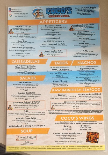 Coco's Crush - Menu Page 1