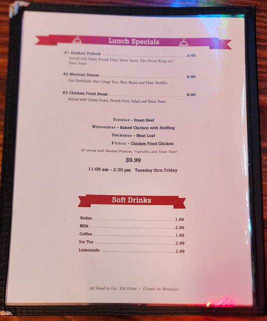 MK Davis - Menu Page 3