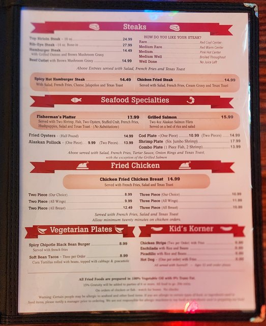 MK Davis - Menu Page 2