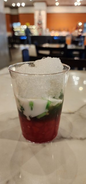 Rainbow Dessert as served.