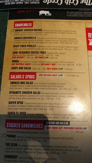 Appetizers Menu