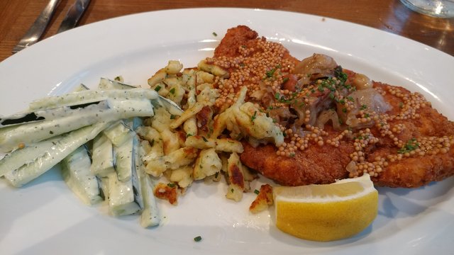 Summer Schnitzel & Spaetzel