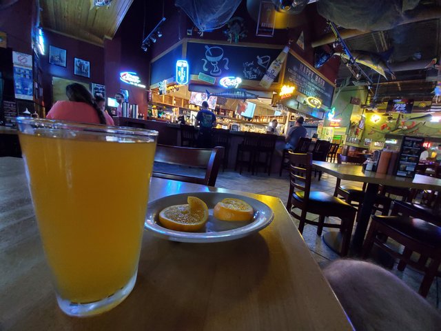 Blue Moon Beer & Dining Area