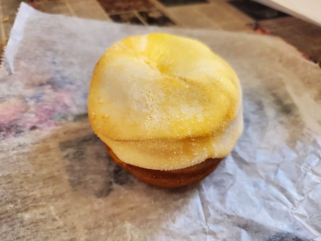 Mango Pudding Filled Donut