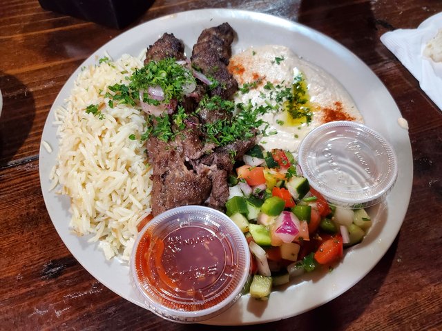 Kafta Kabab Plate