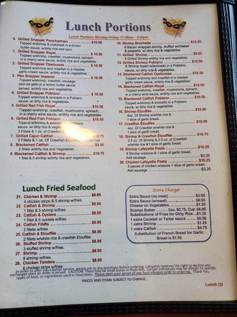 Lunch Menu