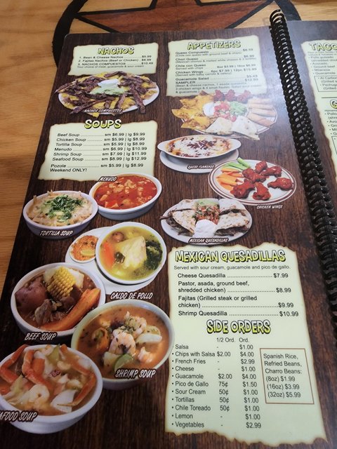 Sides & Soups Menu