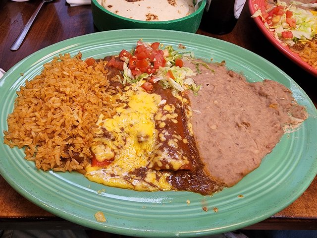 Cheese Enchilada Plate