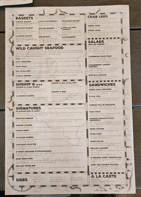 Menu Entrees