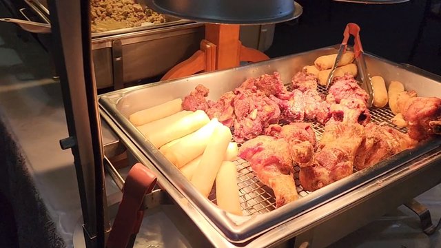 Fried Pork, Chicken, Spring Rolls, Cheese Rolls
