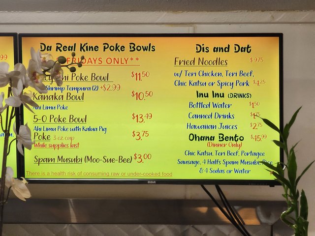Menu Board