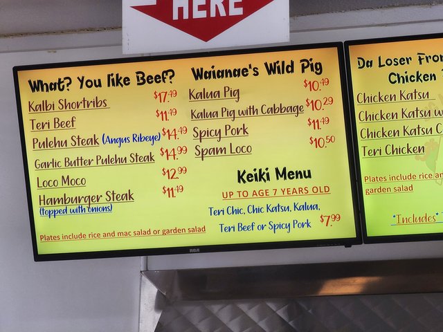 Menu Board 2