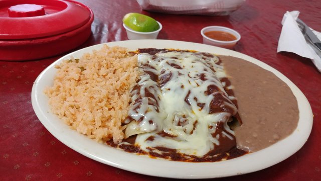 Chicken Mole Enchiladas